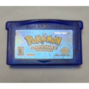 Pokemon Sapphire Version (GBA) - Stamped - Authentic - Tested & SAVES